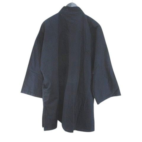 吉兆藍木綿 笹倉玄照堂 SASAKURA GENSHO はんてん 半纏 甚平 中綿 L 紺系 ネイビー 和服 無地