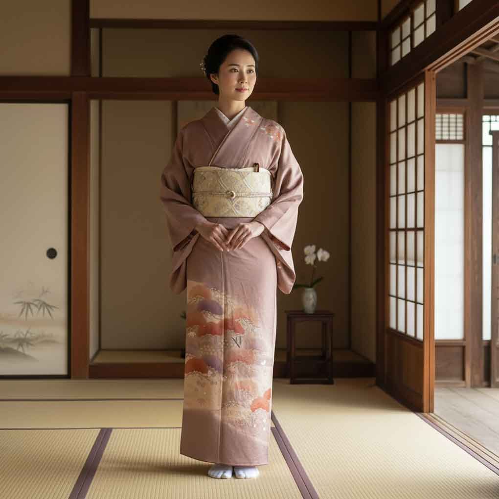 色留袖 身丈165cm