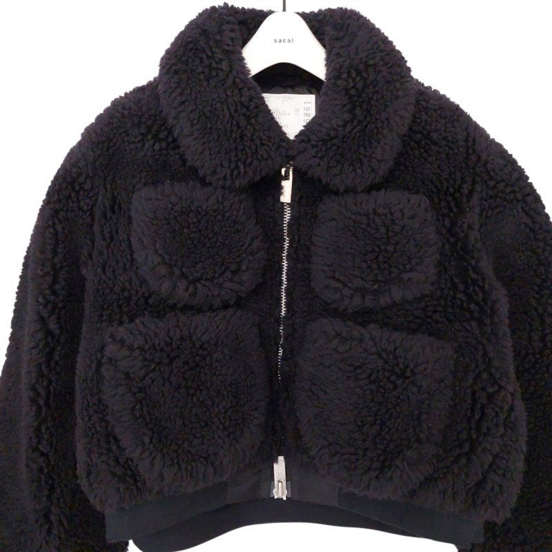 サカイ sacai 美品 23AW Faux Shearling Blouson ブルゾン ボア