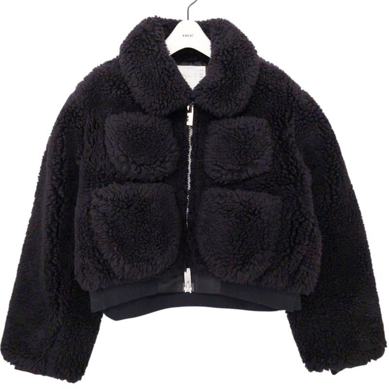 サカイ sacai 美品 23AW Faux Shearling Blouson ブルゾン ボア