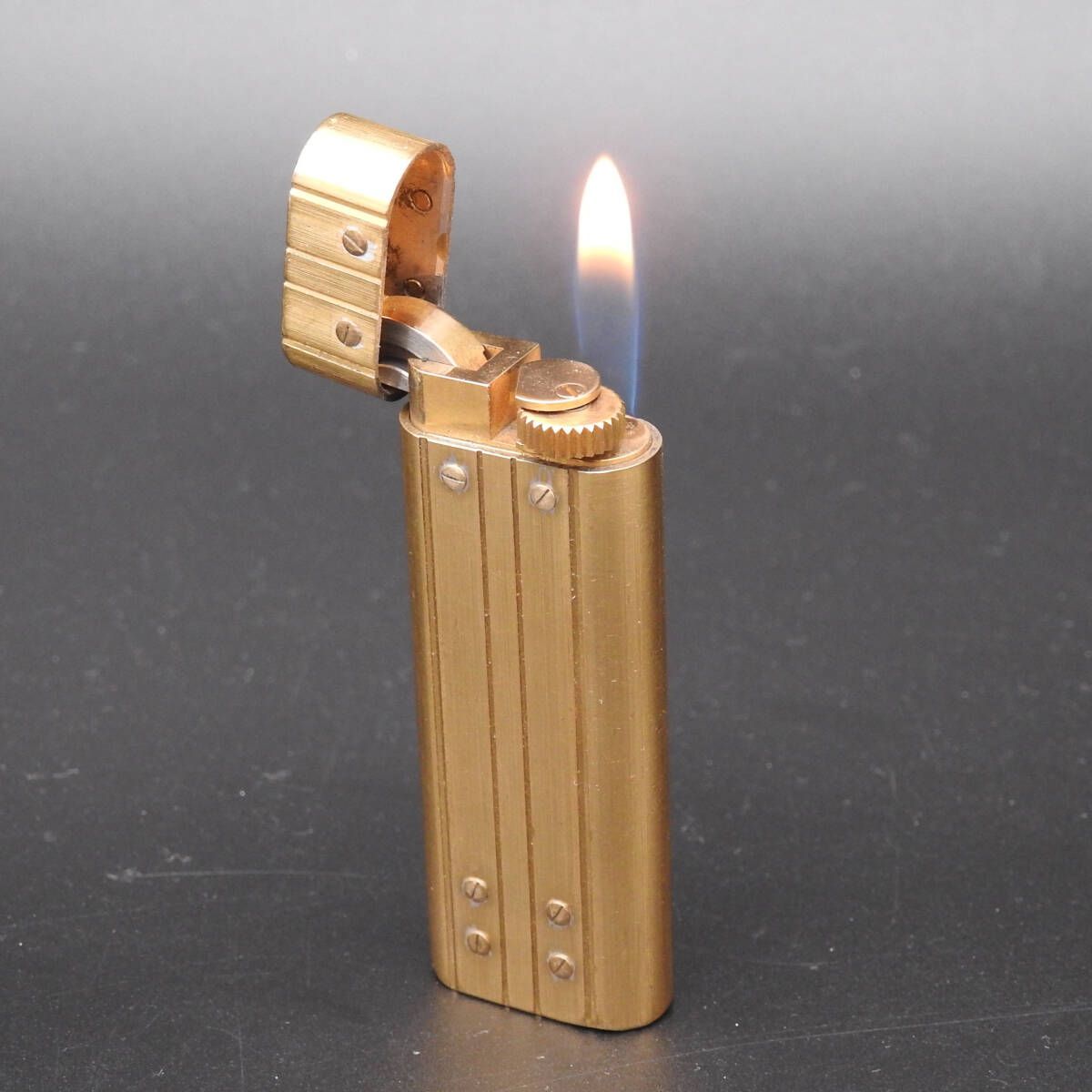 着火 済み Cartier カルティエ サントス ガスライター ゴールド ️Aランク 現品限り