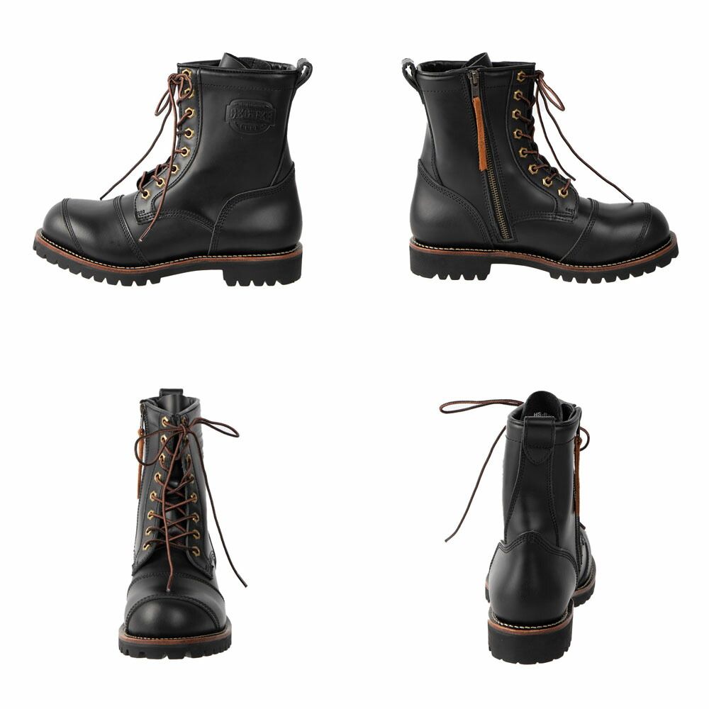 シフトガード付レザーZIPブーツ