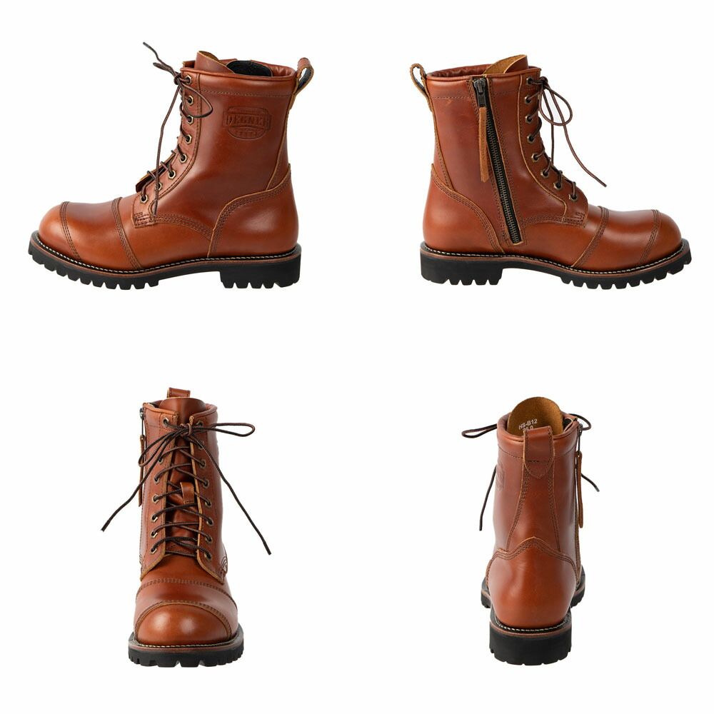 12 シフトガード付レザーZIPブーツ