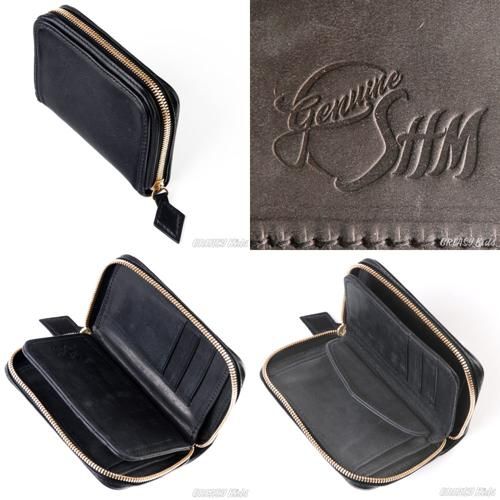 SHM LEATHER WALLET MIDDLE PLAIN