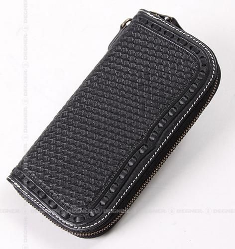 W-87 カービングレザージップウォレット