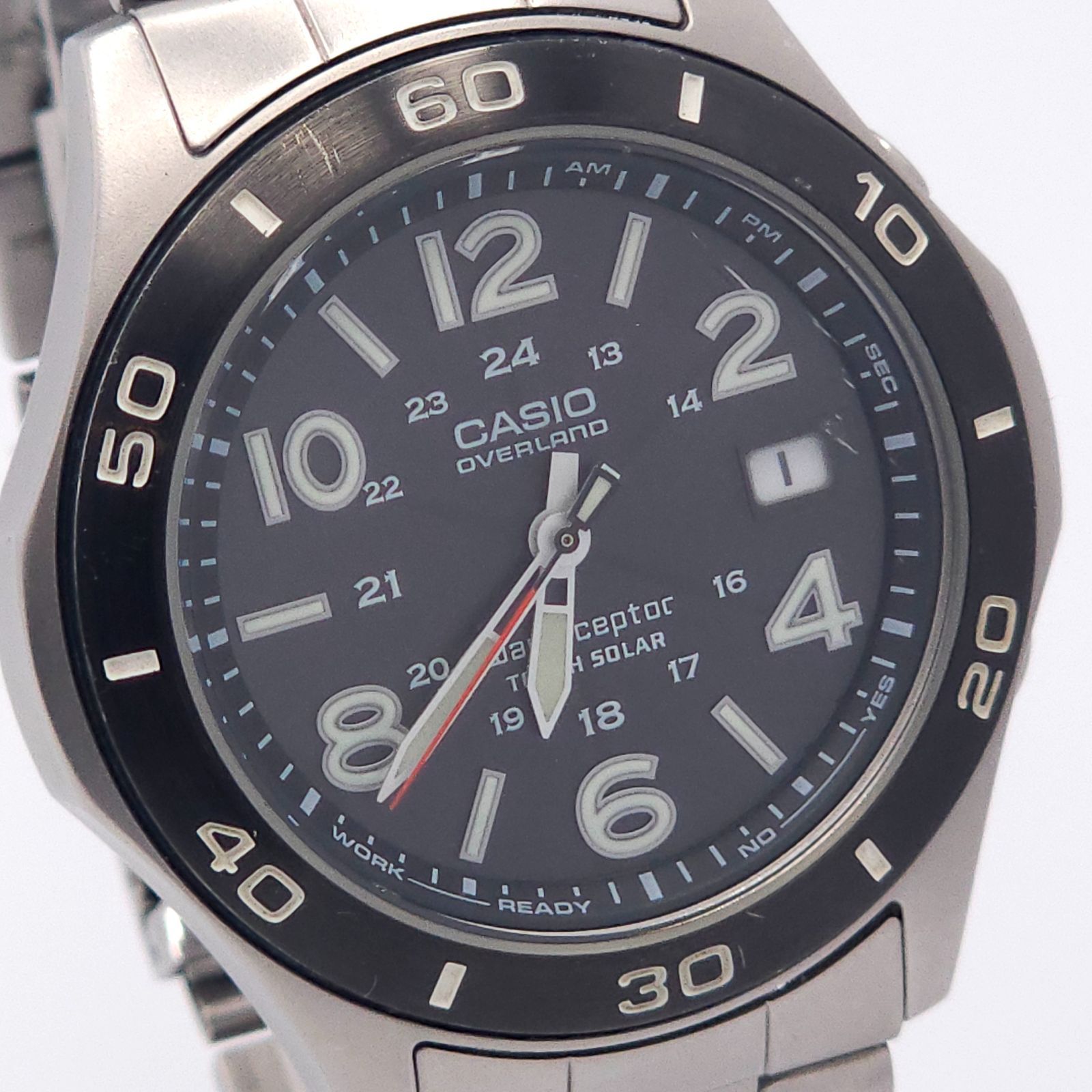 CASIO カシオ オーバーランド 0VW-110 ソーラー電波 動作品