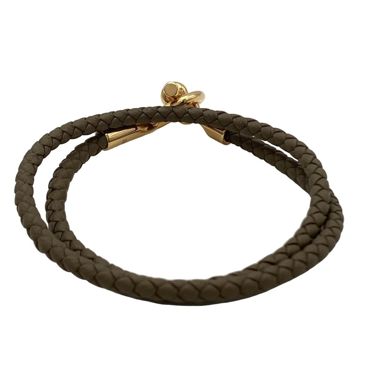 HERMES(エルメス) ブレスレット美品 グレナン レザー エトゥープ