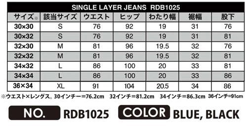 SINGLE LAYER JEANSライディングパンツ BLUE