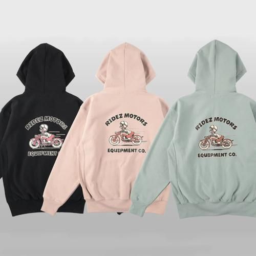 MOTORSCAT ZIP PARKA 12oz キャット ジップパーカー