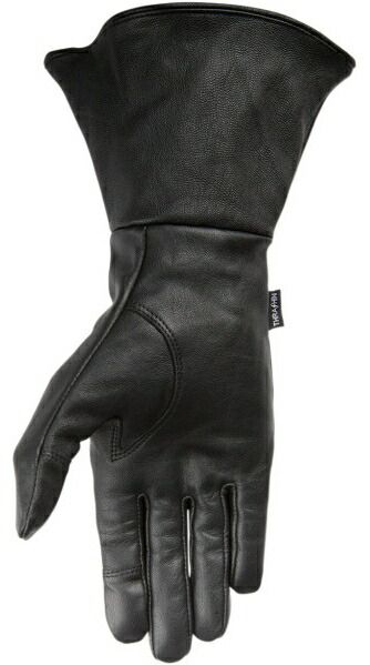 Insulated Siege Gauntlet Leather Gloves ブラック