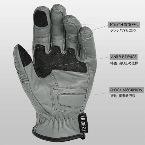 DEFOE バイク用 レザーグローブ