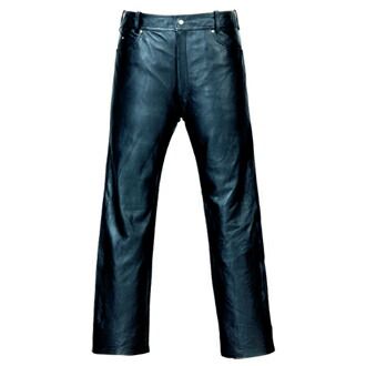 アテンション ストレートレザーパンツ