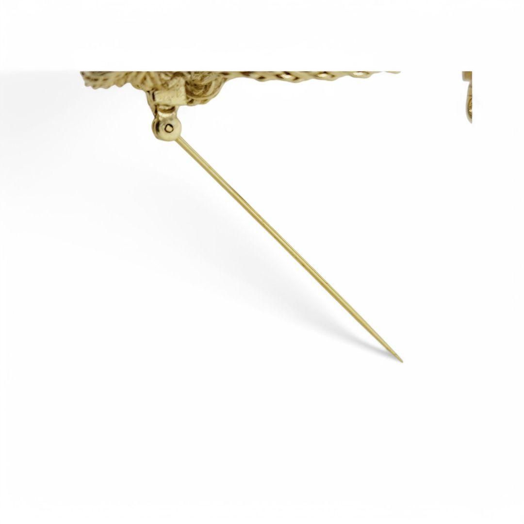 アンアン様 Christian Dior ブローチ ロープ ノット ゴールド