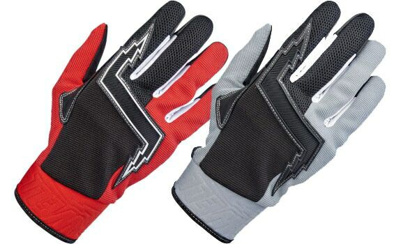 Baja Gloves -Red - Gray Black