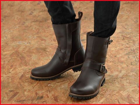 HBS-004 レディース エンジニアブーツ ダークブラウン