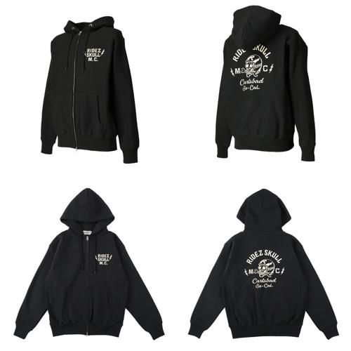  SKULL MC ZIP PARKA 12 oz スカル ジップパーカー その他 バイクウェア 装備