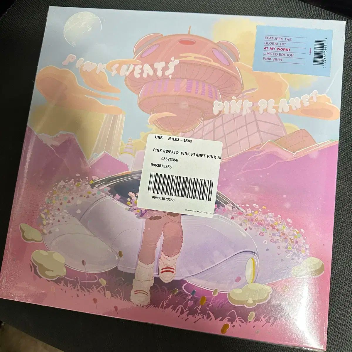 ピンクスウェットシャツ Pink Planet LP ピンク COLOR