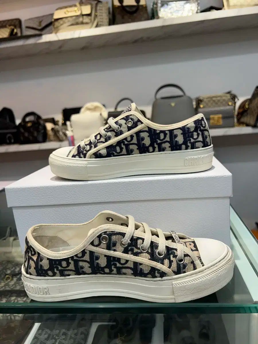  Dior WALK N オブリーク スウェード レディース スニーカー ネイビー スニーカー 靴