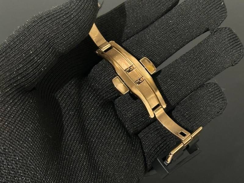 ブラック-ローズゴールド アップルウォッチバンド