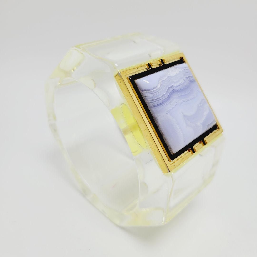 Valentina brugnatelli バングル アゲート石 ガラス