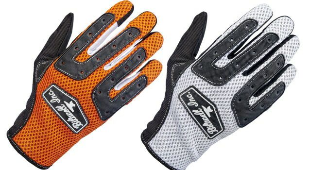 Anza Gloves-Orange Black - White Black