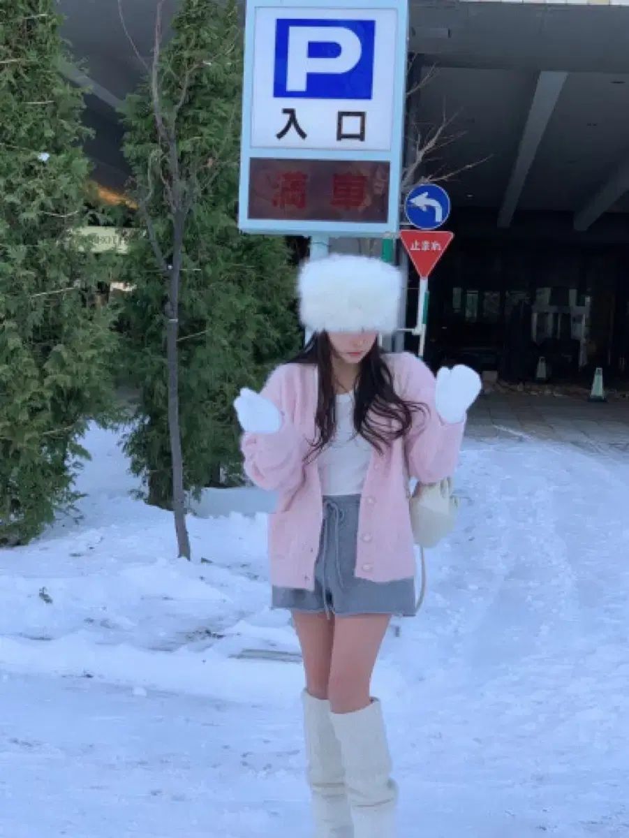  leeds ザ 위시 テディカーディガン ピンク 長袖 カーディガン ボレロ アンサンブル