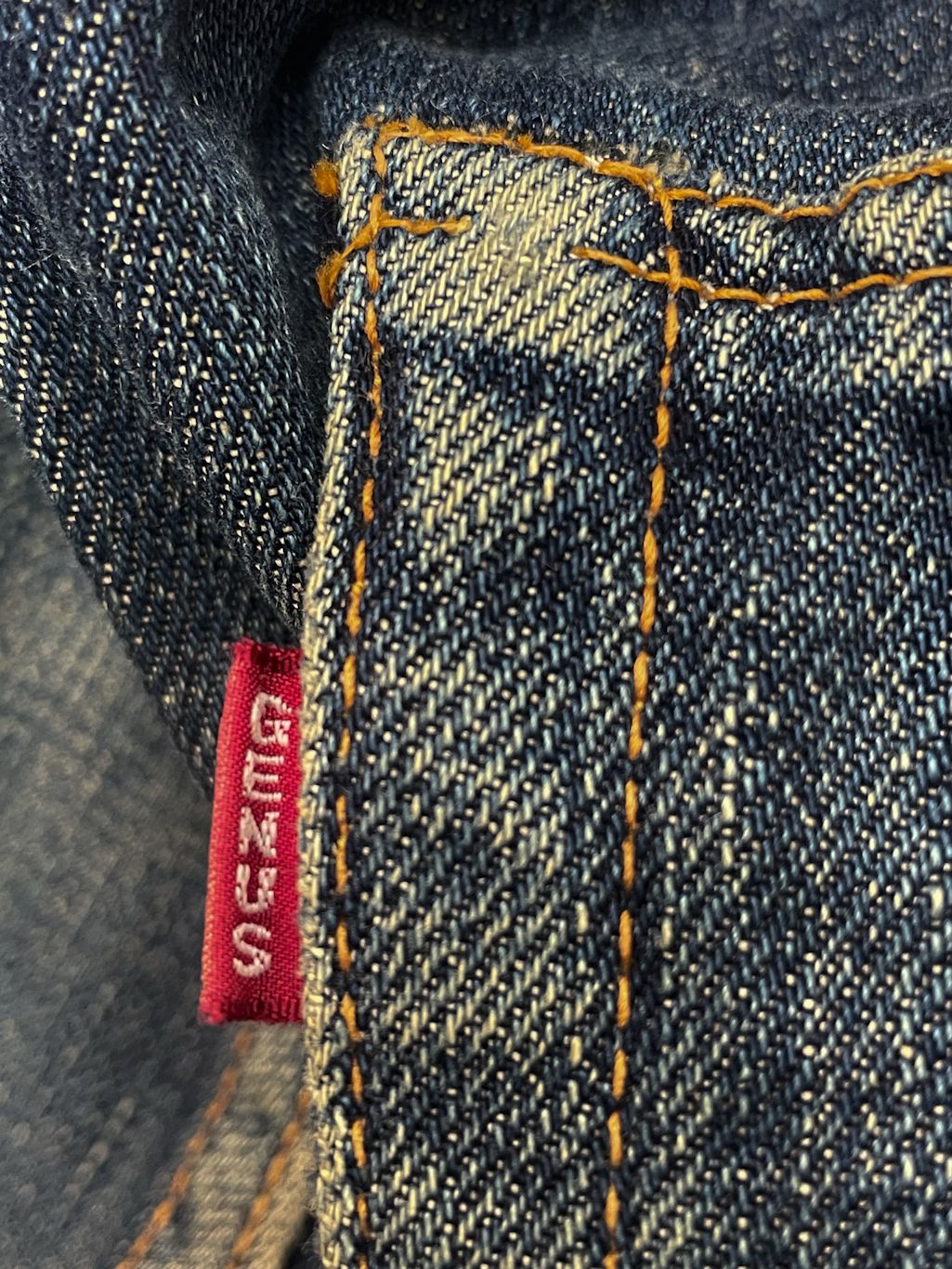  最初期 90 s W 34 L 1001 XX ウェアハウス デニム ジーンズ 牛パッチ 赤タブ ストレートデニム デニム ジーンズ