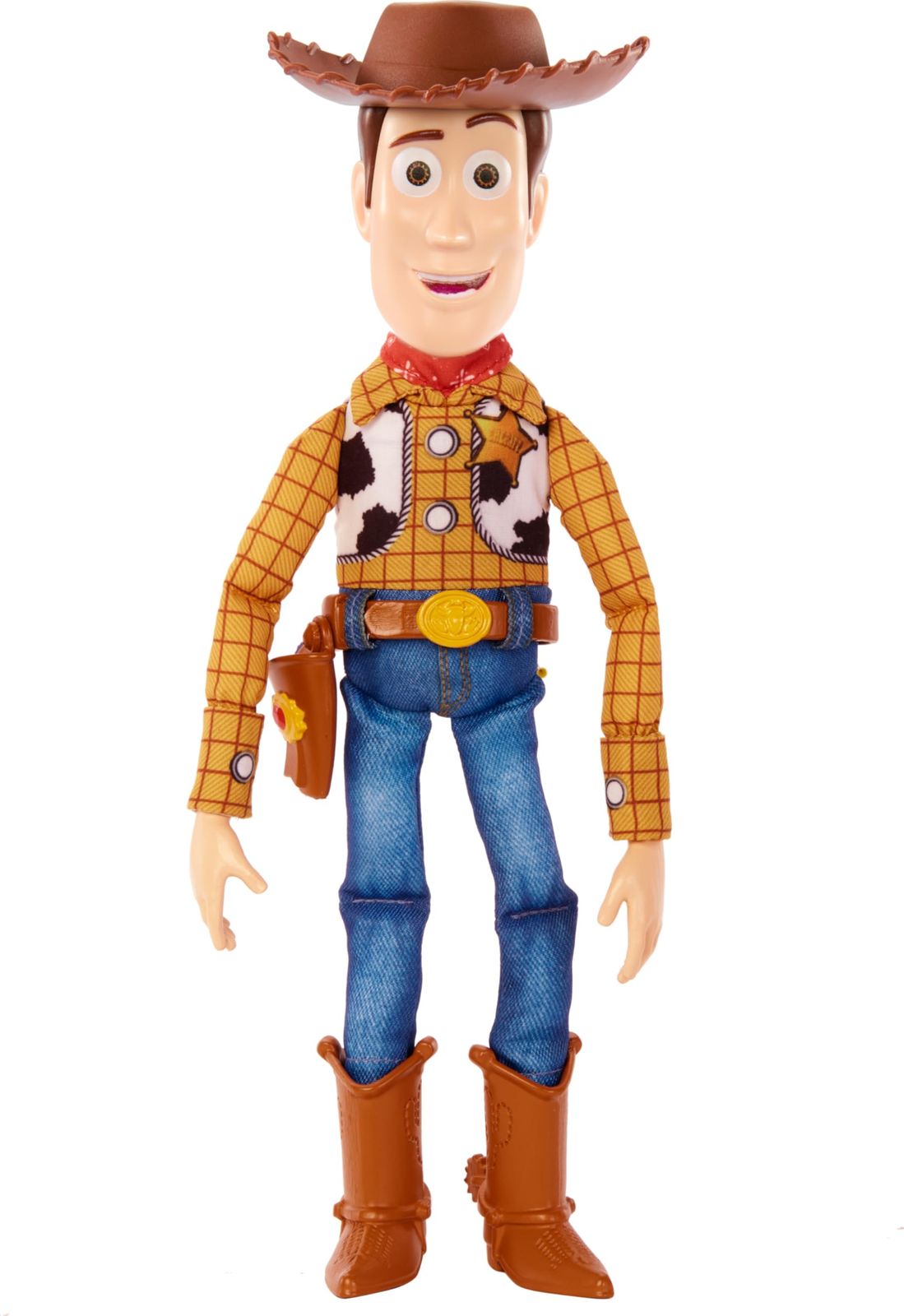 tel Toy Story 4 Toy Story Movie Toy Talking Woody Figure with Ragdoll Body 20 Phrases Pull Tab Activated Sounds Roundup Fun W
