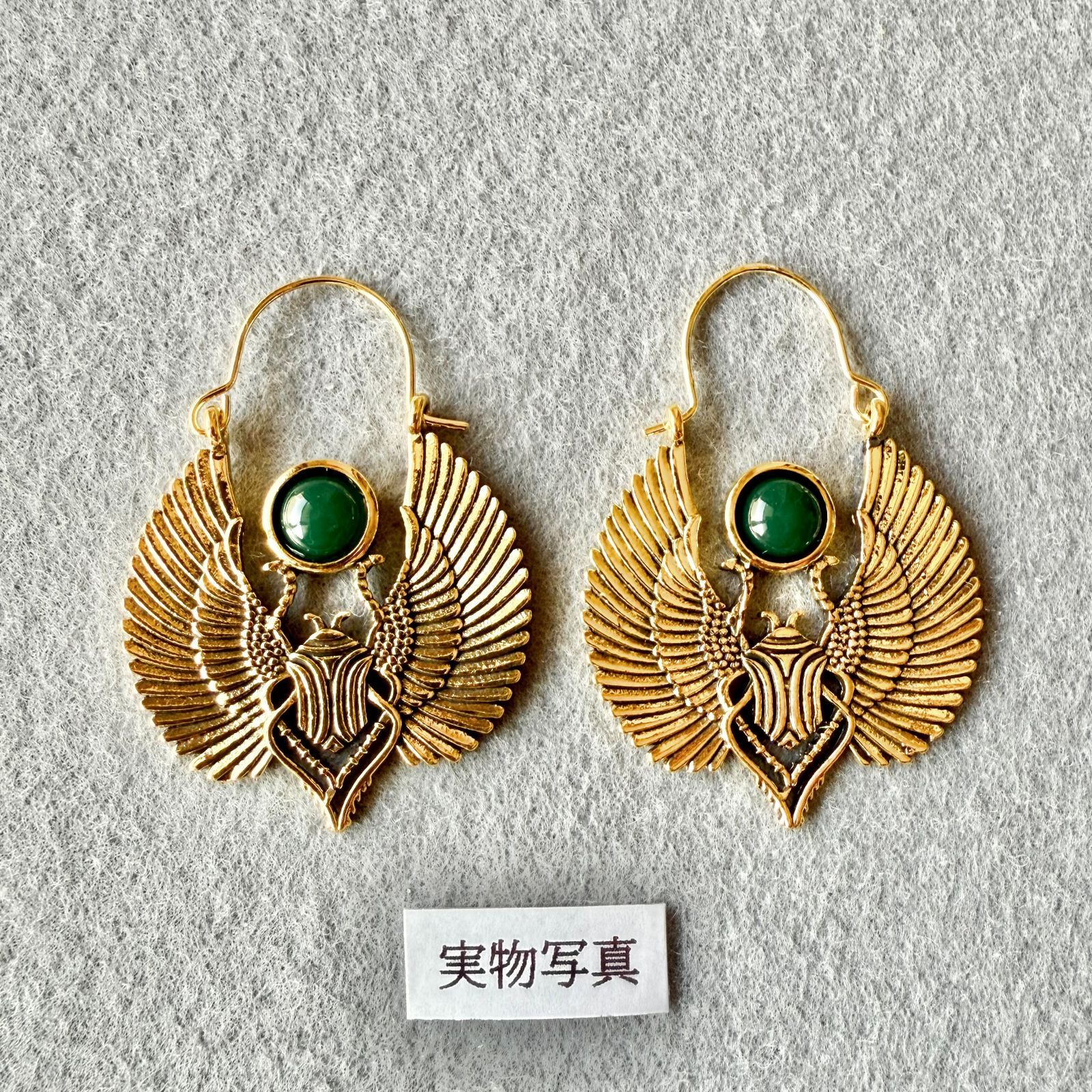 スカラベ ピアス 再生 フンコロガシ 古代エジプト 太陽 神話 太陽神 