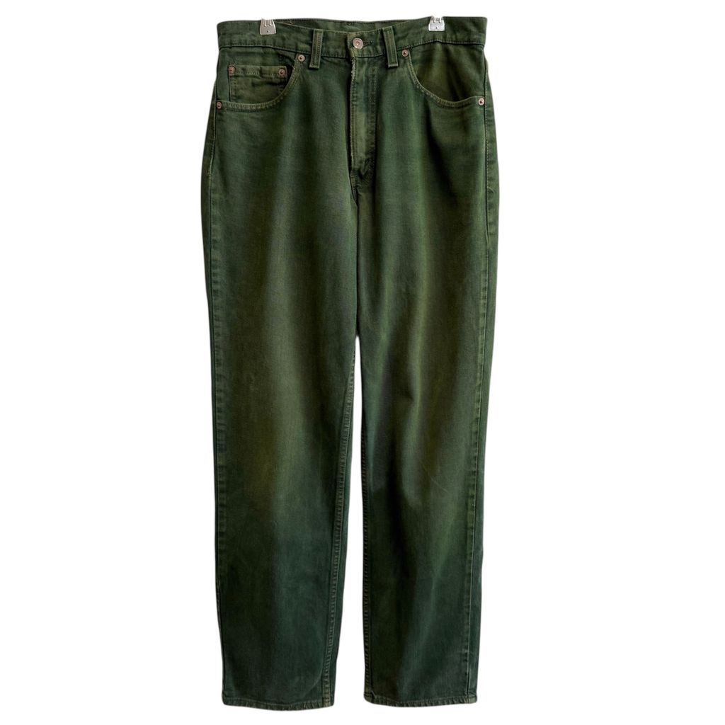 90 s Levi リーバイス 554 デニムパンツ コットンパンツ 緑 グリーン W No.L 006