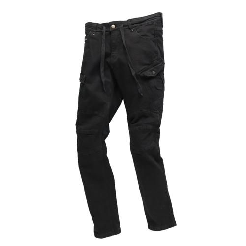 SLIM FIT CARGO PANTS BLACK