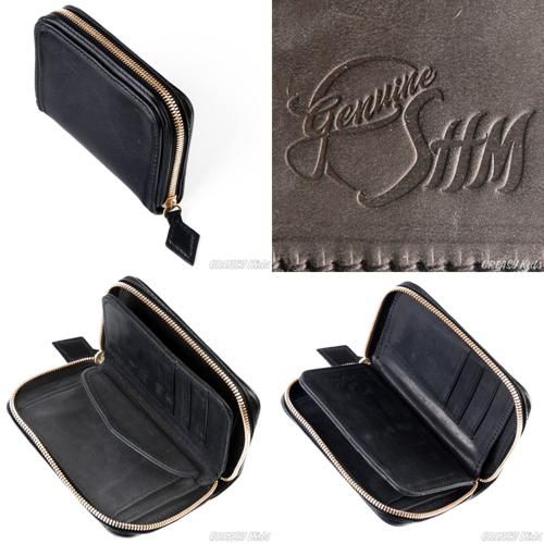 SHM LEATHER WALLET MIDDLE DIAMOND STITCH