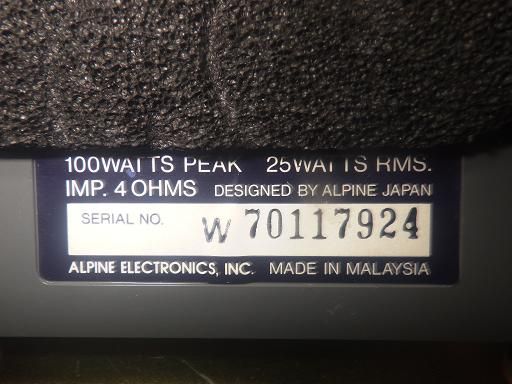 アルパイン スピーカー