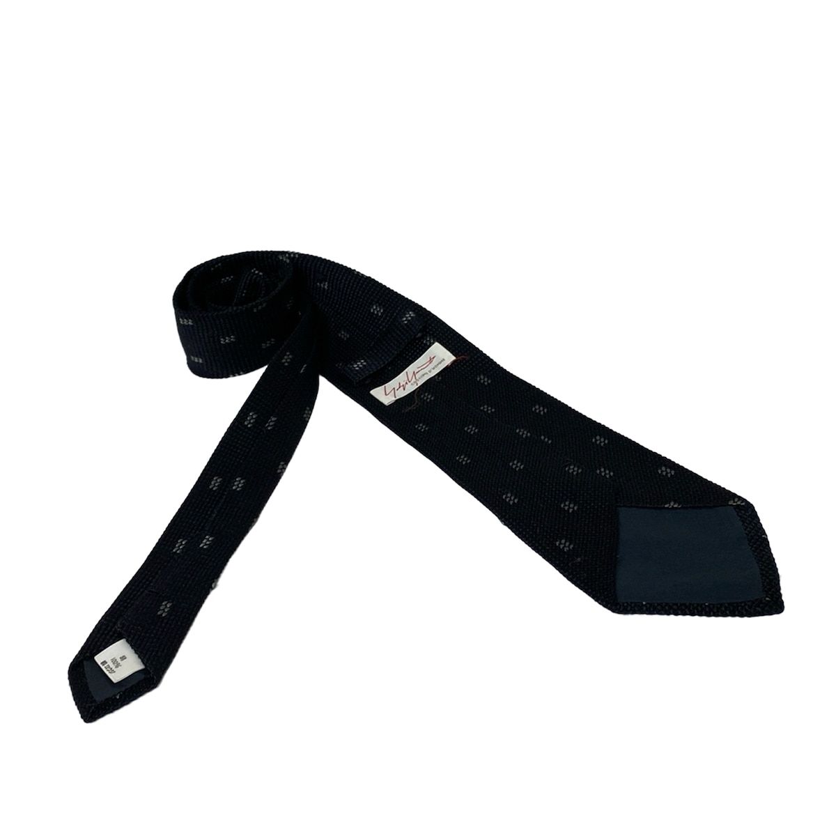 yohjiyamamoto(ヨウジヤマモト) ネクタイ メンズ - 黒×グレー COSTUME