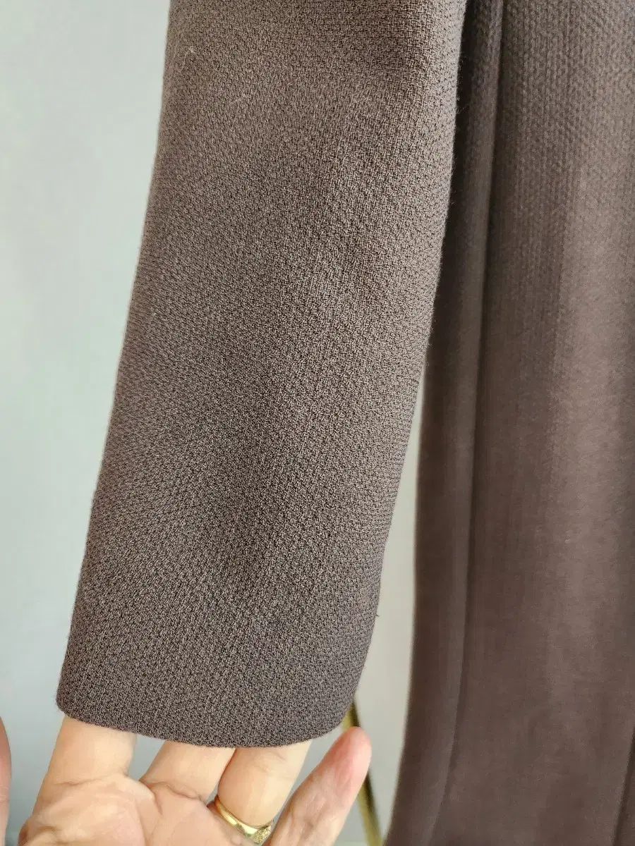 ミシャ MICHAA ブラウン リボン ロング ONE PIECE