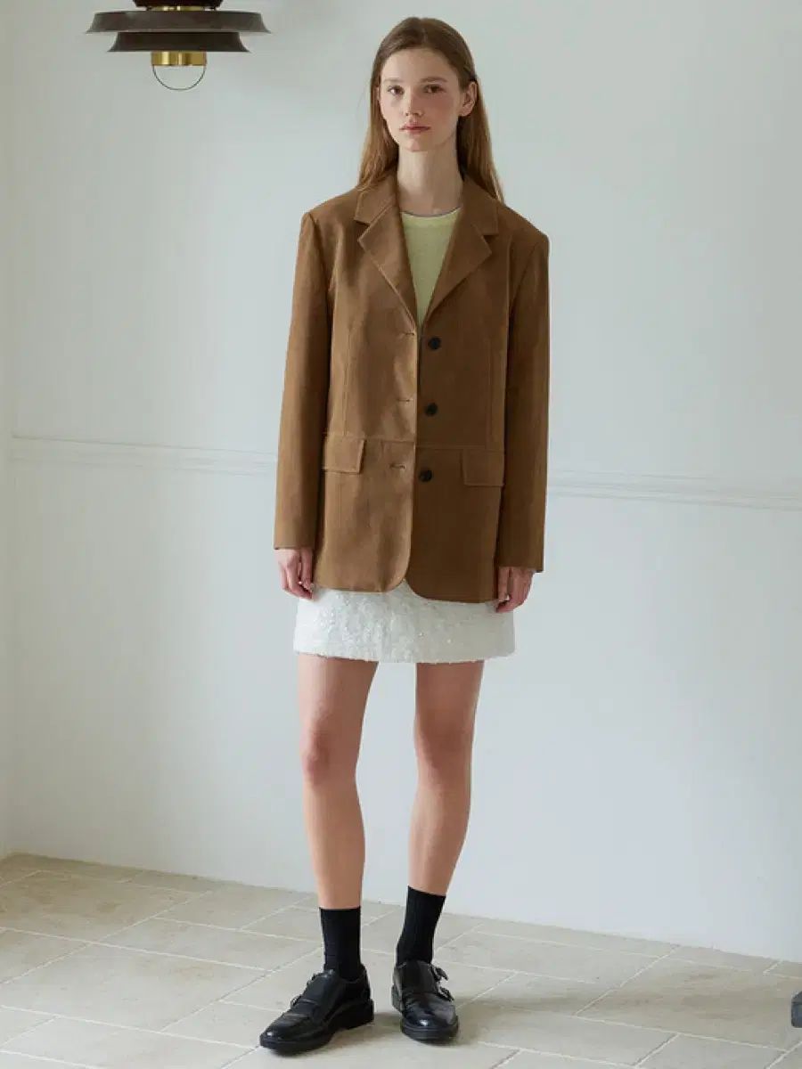 OLIVE des OLIVE シングル スウェード ジャケット GULLKHAN_COM