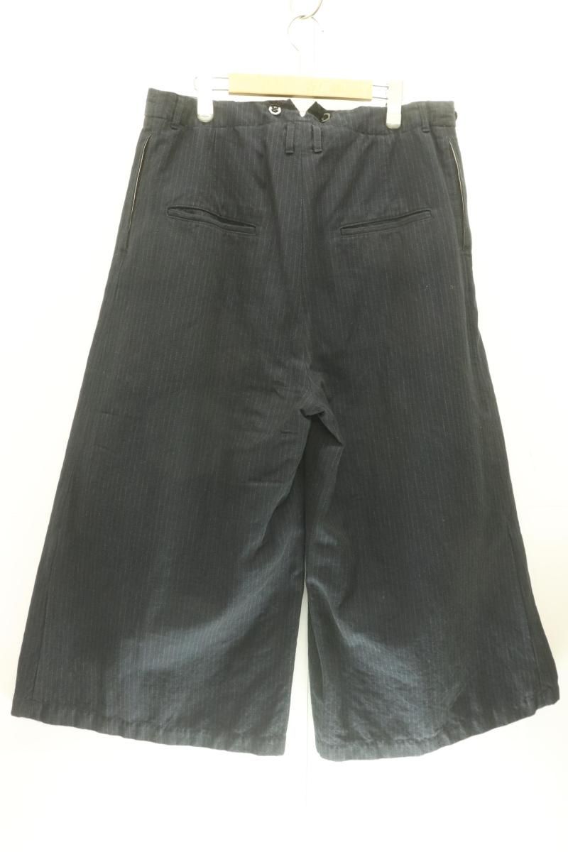garment reproduction of workers メンズワイドパンツ 3 ワイドパンツ 紺 ネイビー ストライプ
