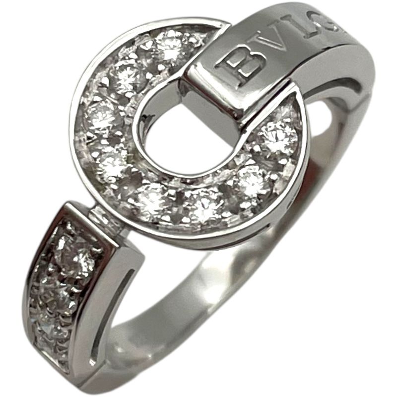 ブルガリ BVLGARI ブルガリブルガリサークルダイヤリング ホワイトゴールド 750 ジュエリー