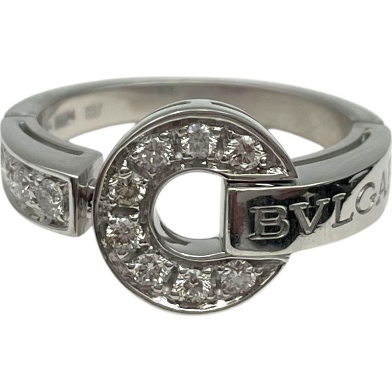ブルガリ BVLGARI ブルガリブルガリサークルダイヤリング ホワイトゴールド 750 ジュエリー