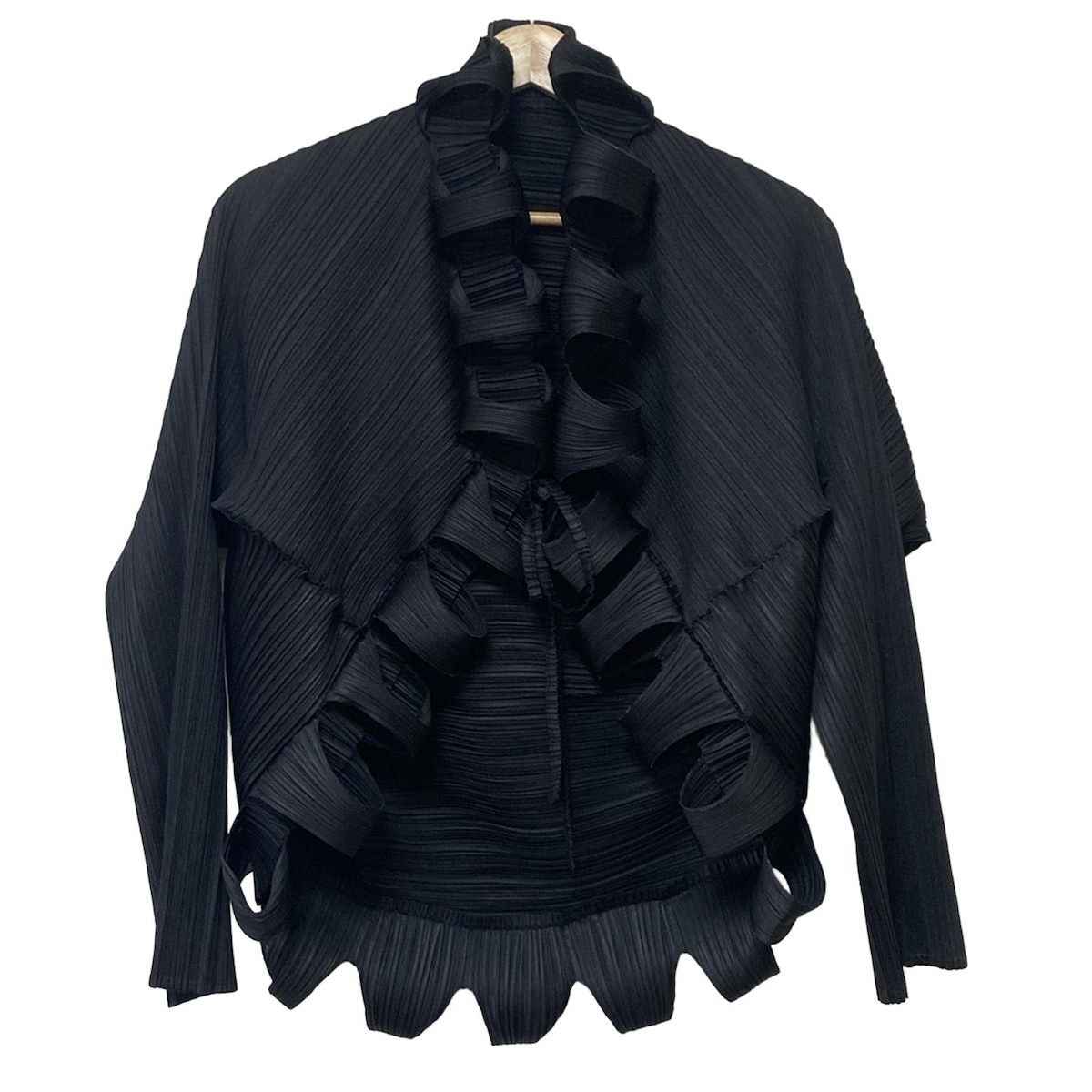 PLEATS PLEASE(プリーツプリーズ) ボレロ サイズF レディース - 黒