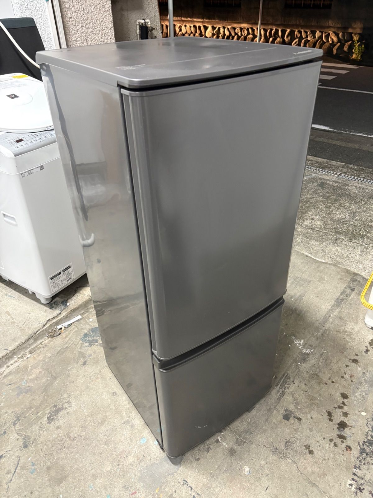 冷蔵庫 三菱 MRP15FH 2020製 濃グレー色 2020年製