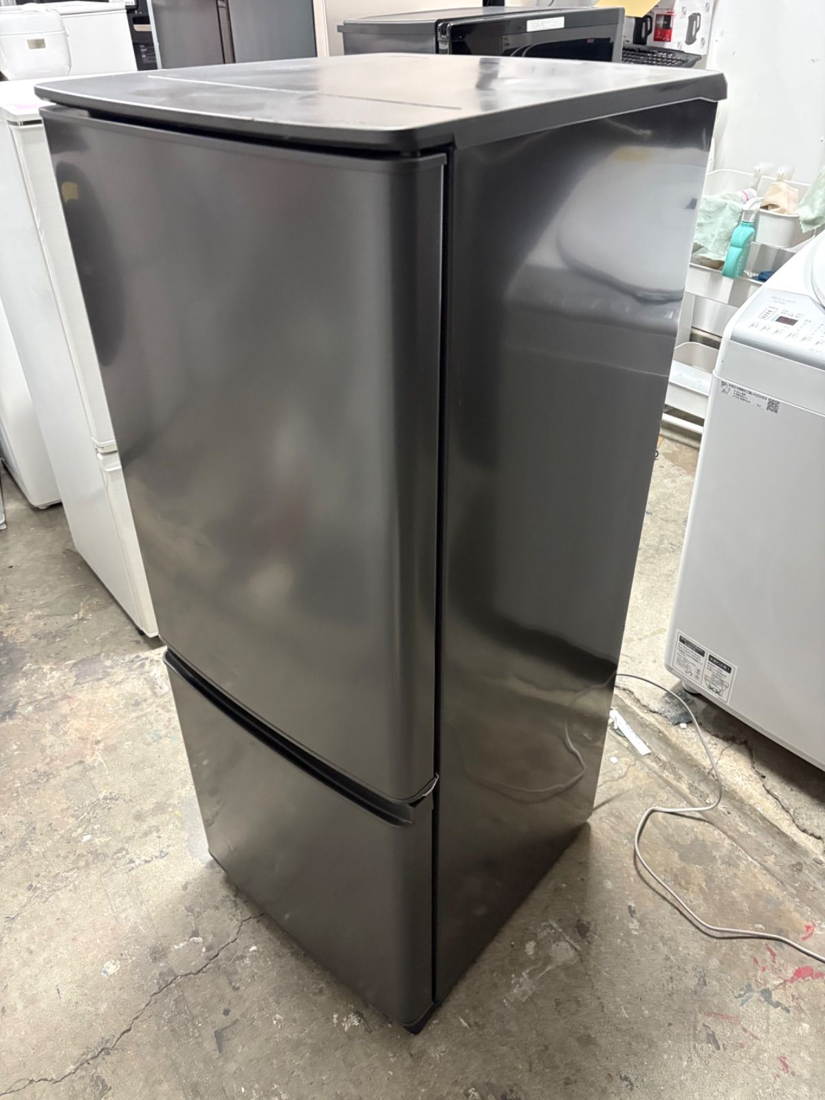 冷蔵庫 三菱 MRP15FH 2020製 濃グレー色 冷蔵庫 三菱 MRP15FH 2020製
