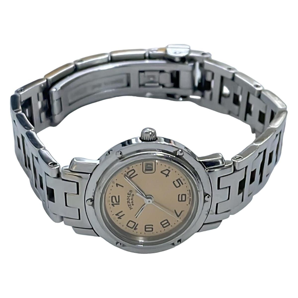 HERMES エルメス 腕時計 クリッパー CL4.210 レディース ブロンズ