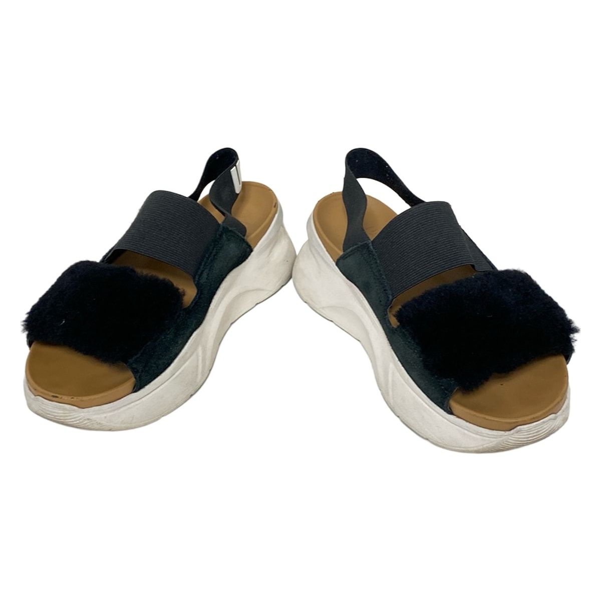 UGG アグ サンダル 24 レディース シルバーレイク2 1119771 黒 ムートン