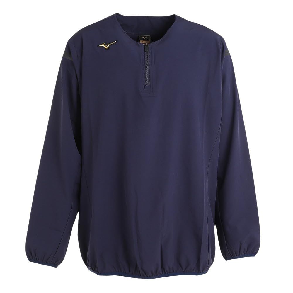 ミズノ トレーニングジャケット長袖 L ディープネイビー ネイビー L