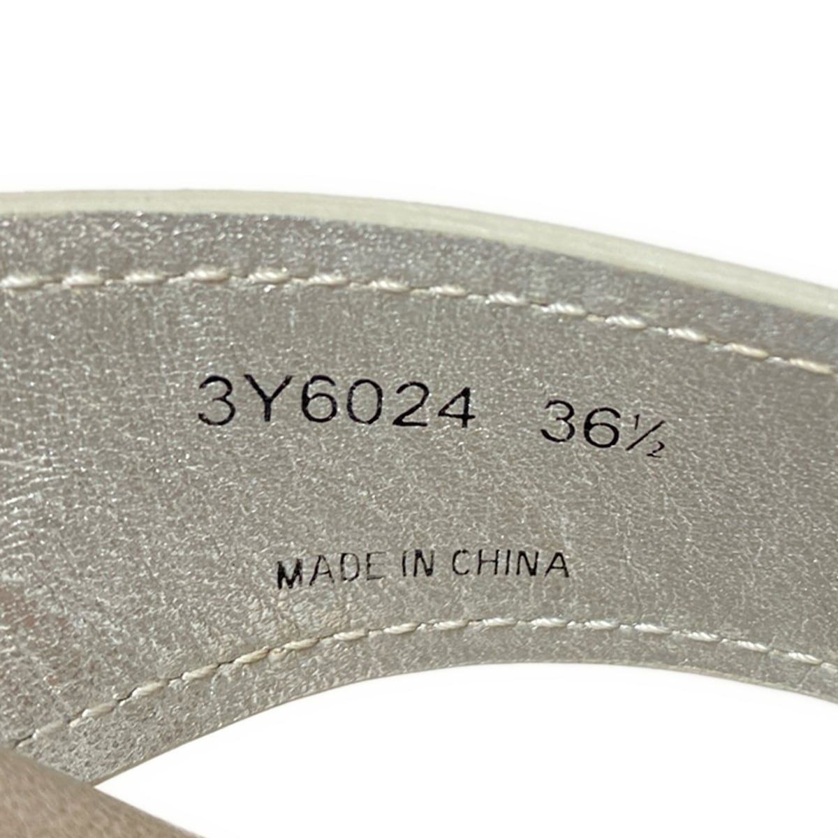  PRADA SPORT プラダスポーツ ビーチサンダル 361 2 レディース - シルバー レザー ビーチサンダル シャワーサンダル サンダル ミュール