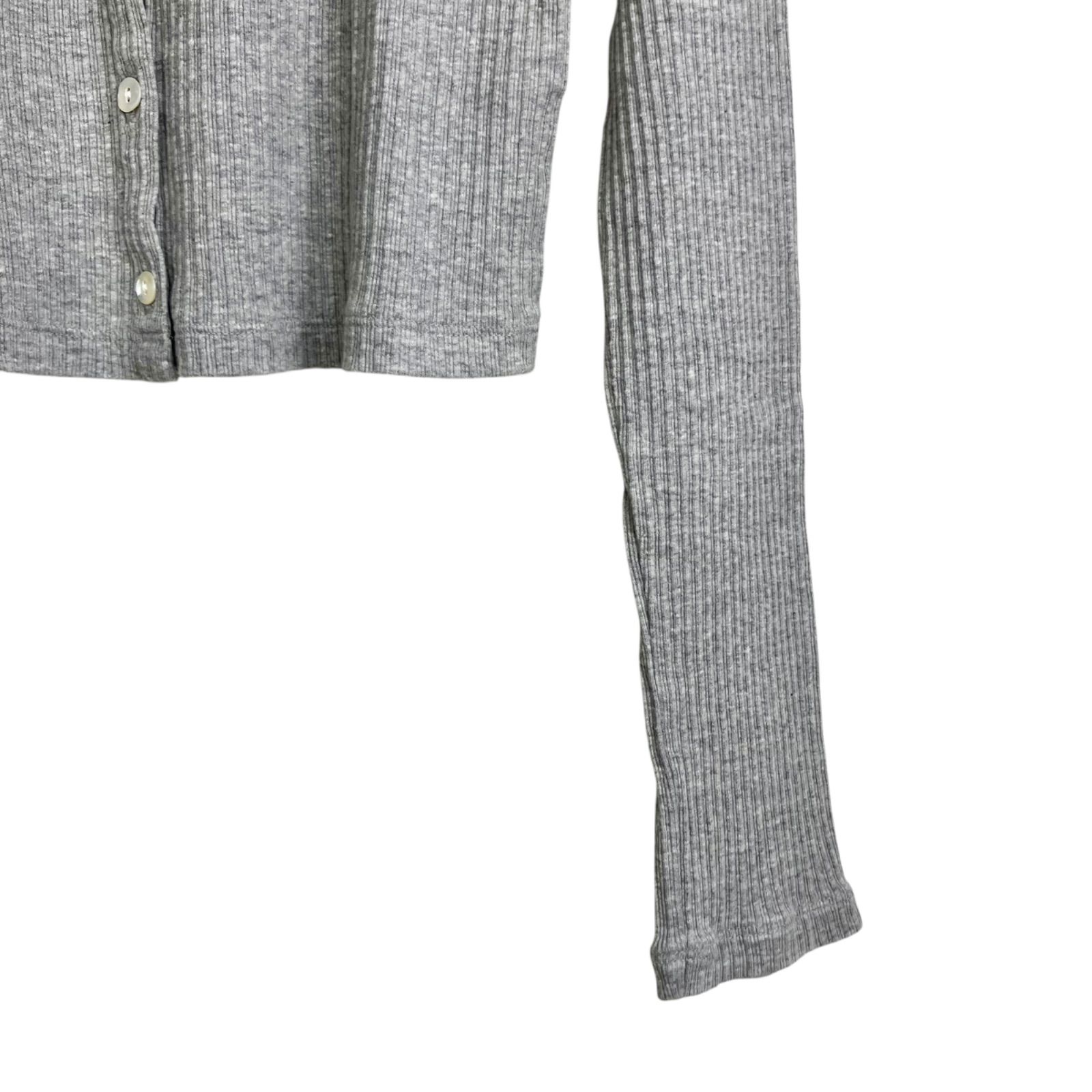  Oblada RIB GREY CINCH F グレー オブラダ シンチ コットン 長袖 リブカーディガン 長袖 カーディガン ボレロ アンサンブル