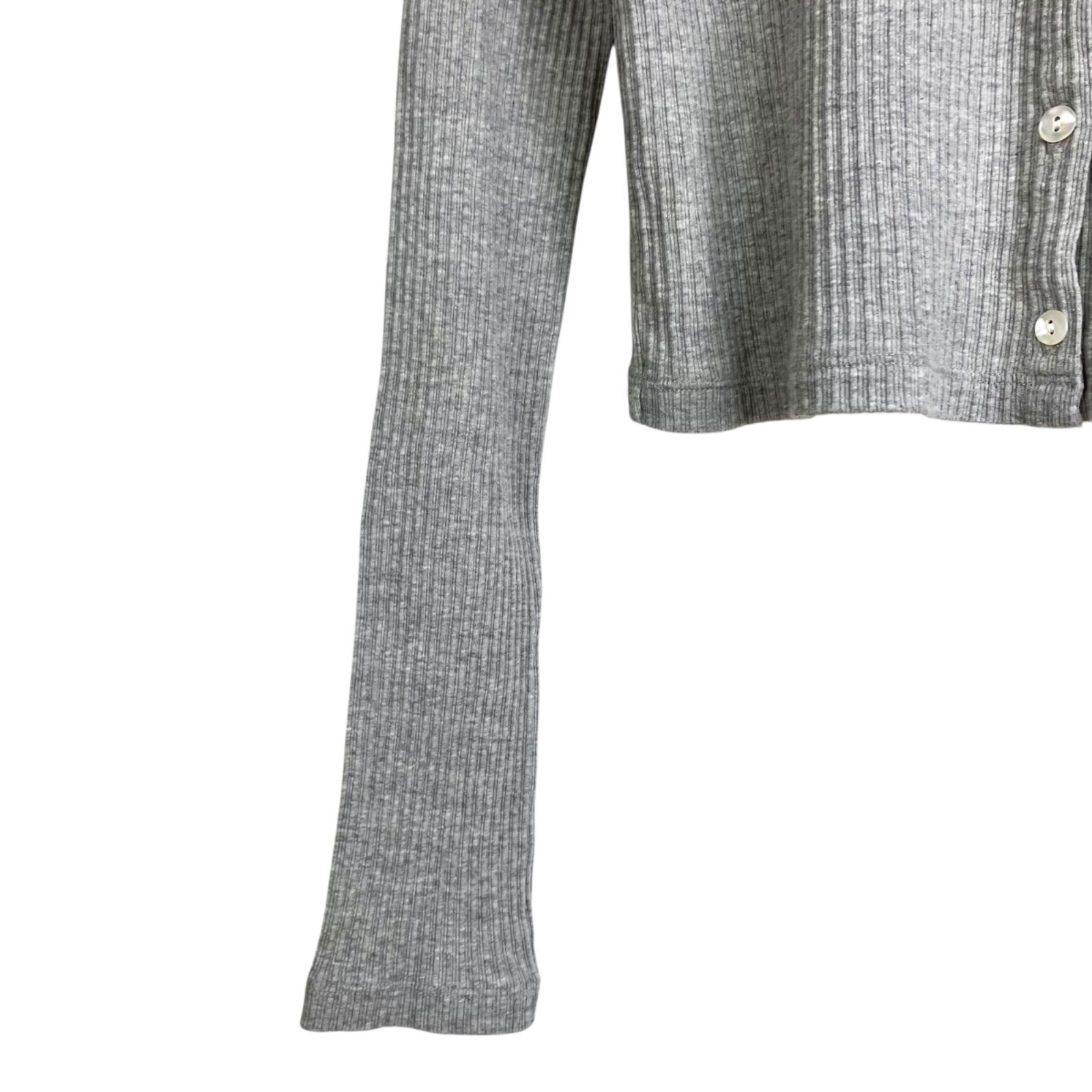 長袖 リブカーディガン