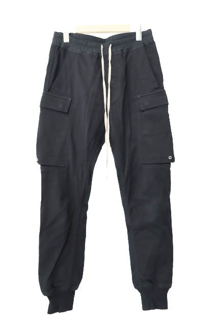 リックオウエンス Rick Owens 19SS Cargo Jog カーゴ ジョグ ドローストリング サルエル パンツ 166-1-12218 50 黒ブラック ブランド古着ベクトル AA 251102