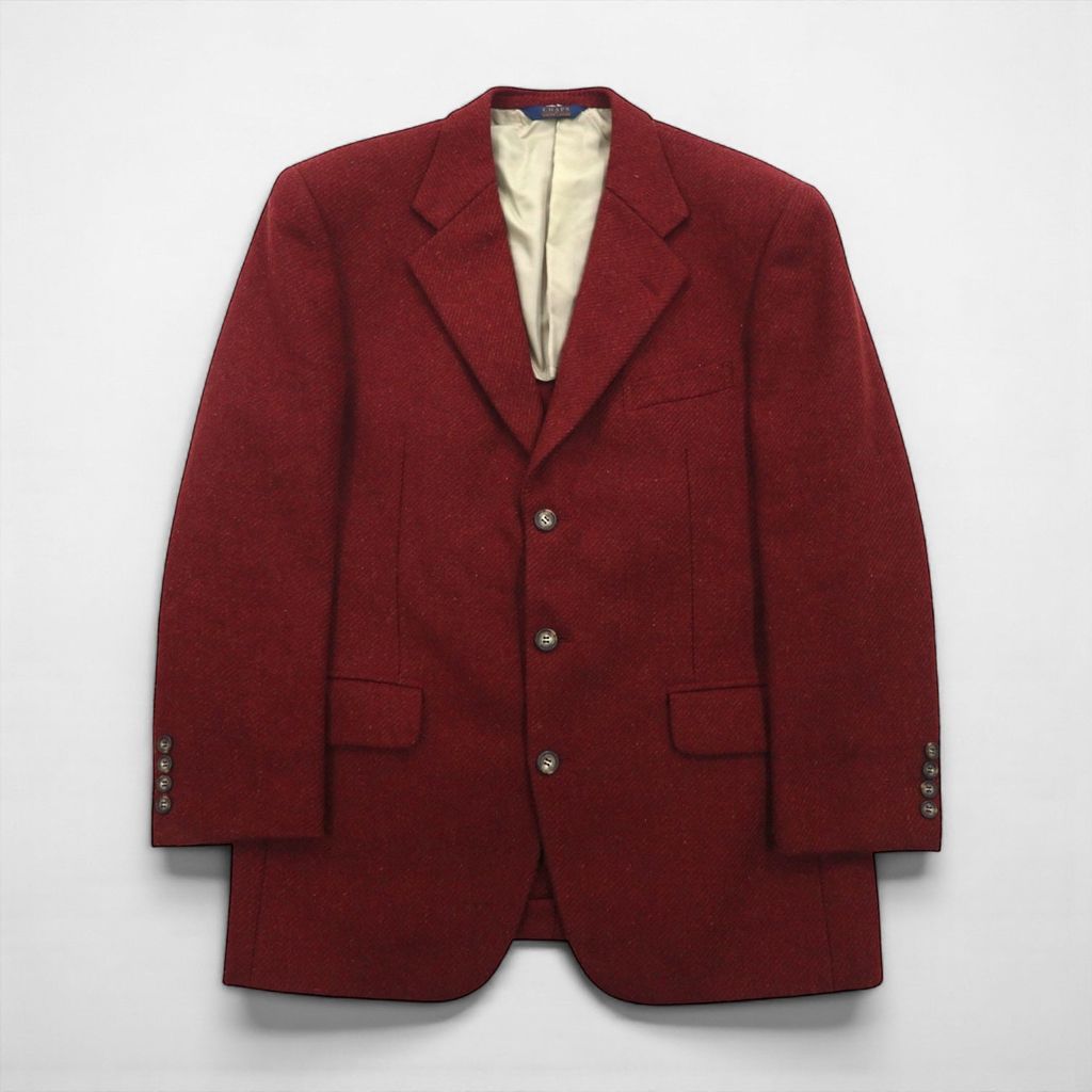 極上　希少　CHAPS Ralph Lauren アルパカ混　ツイードコート CHAPS RALPH LAUREN 90年代 日本製 ツイード 3B テーラードジャケット